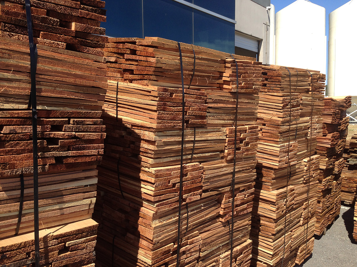 24" Western Red Cedar HandSplit Shakes Direct Cedar Supplies